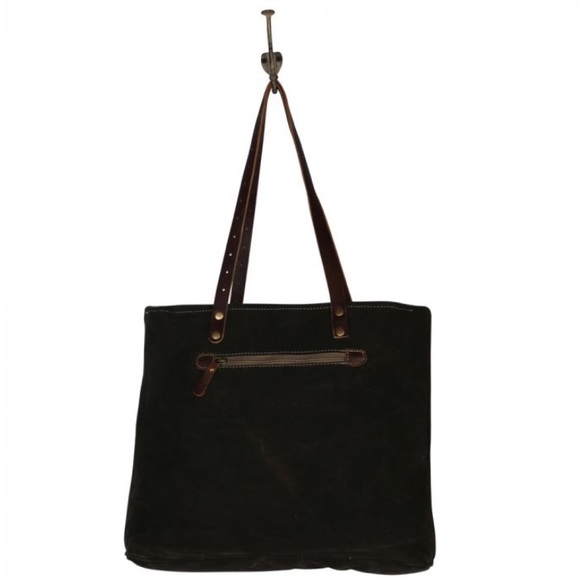 Last 1 New Amazing Boho Tote Handbag w/Leather - Picture 5 of 5